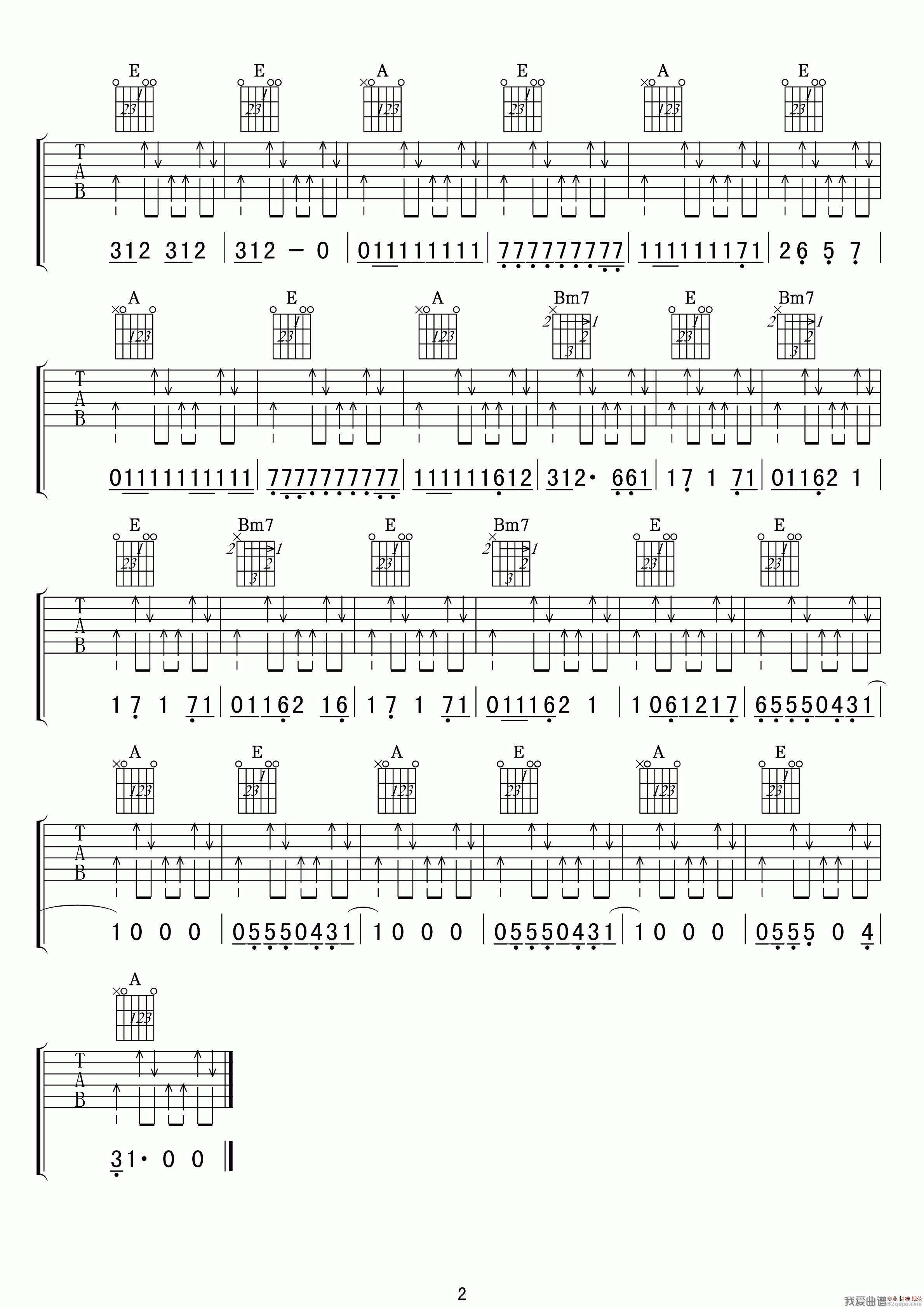 《少女时代《说出你的愿望》吉他谱/六线谱》吉他谱-C大调音乐网