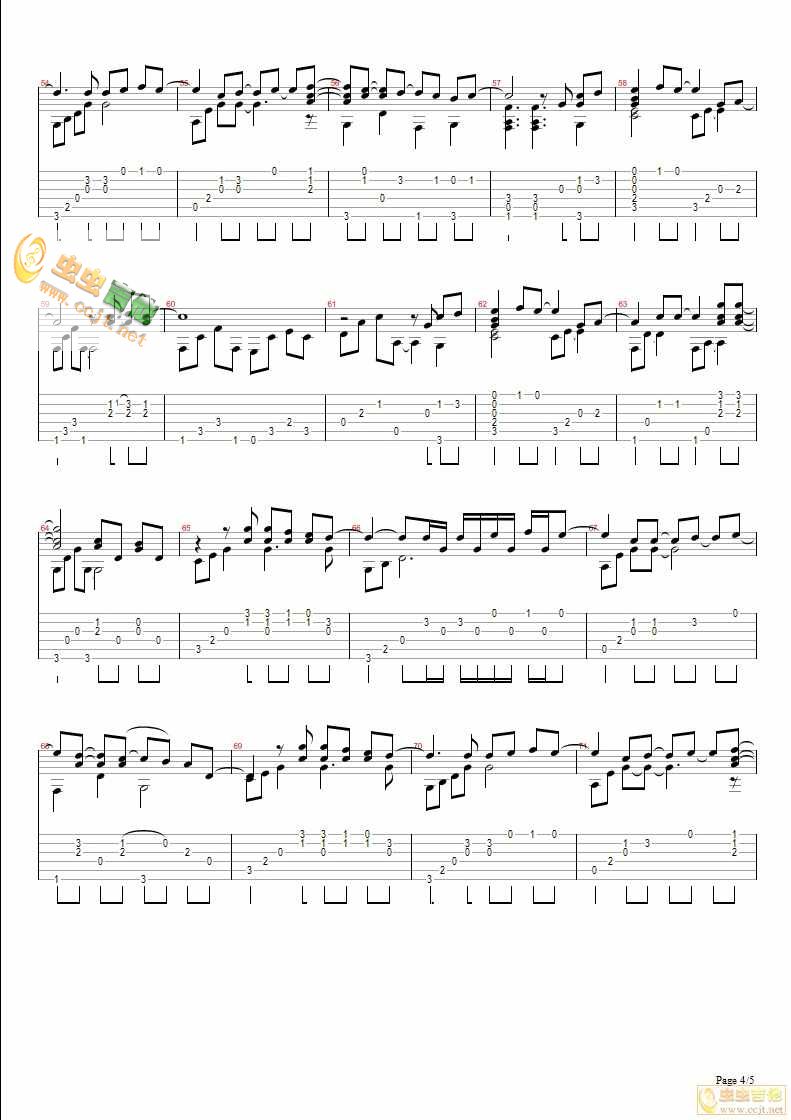 《rightherewaiting独奏完美版》吉他谱-C大调音乐网