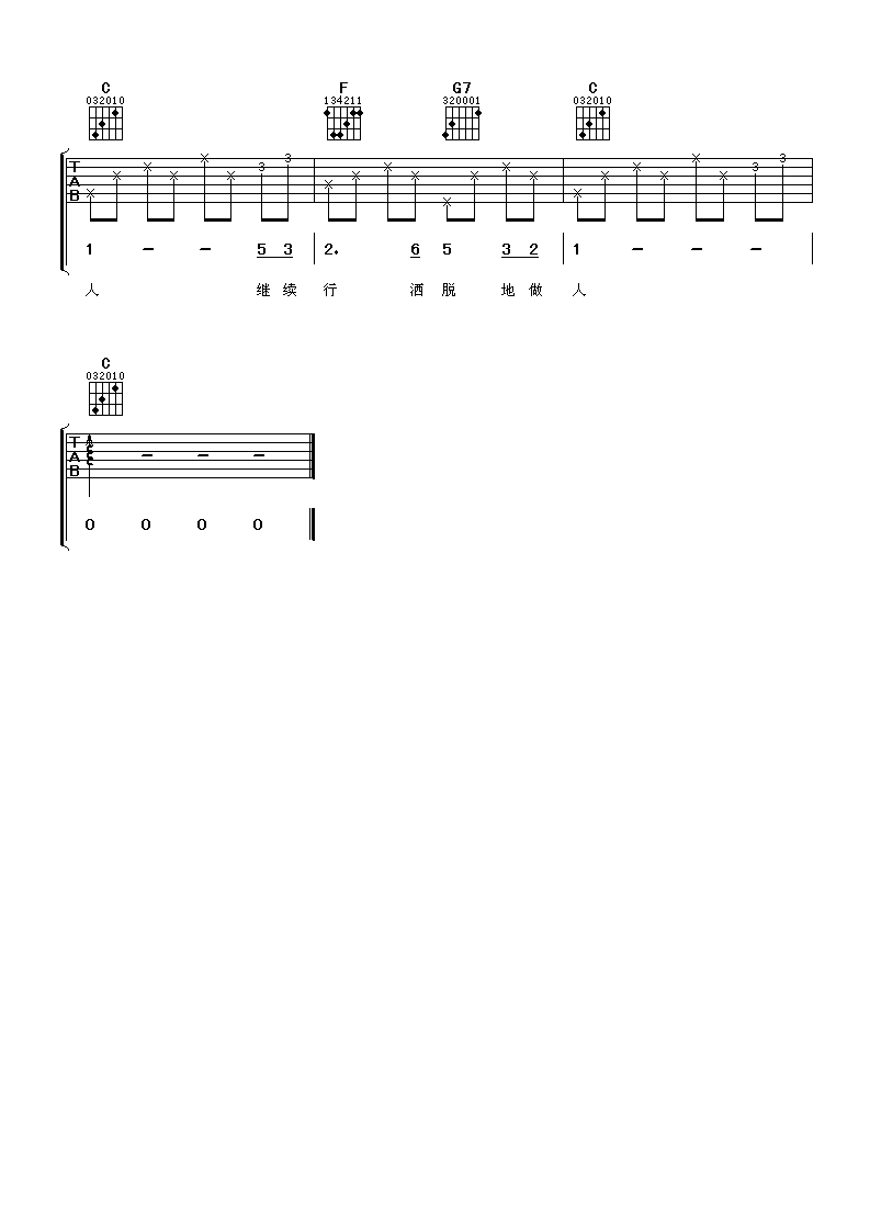 许冠杰&张国荣 沉默是金吉他谱-C大调音乐网