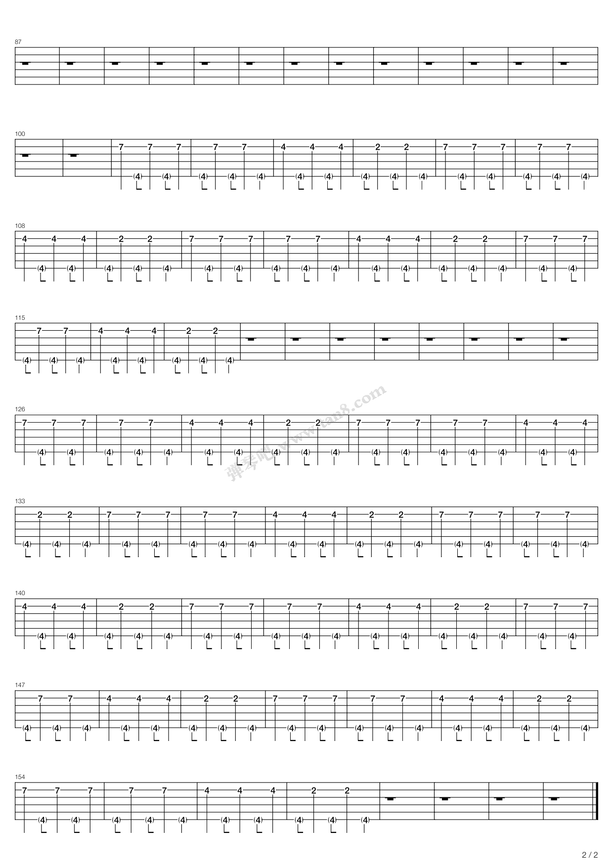《A Better Nothing》吉他谱-C大调音乐网