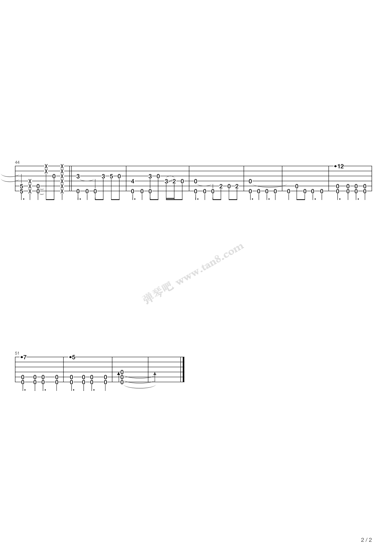 《Rainbow Chaser》吉他谱-C大调音乐网