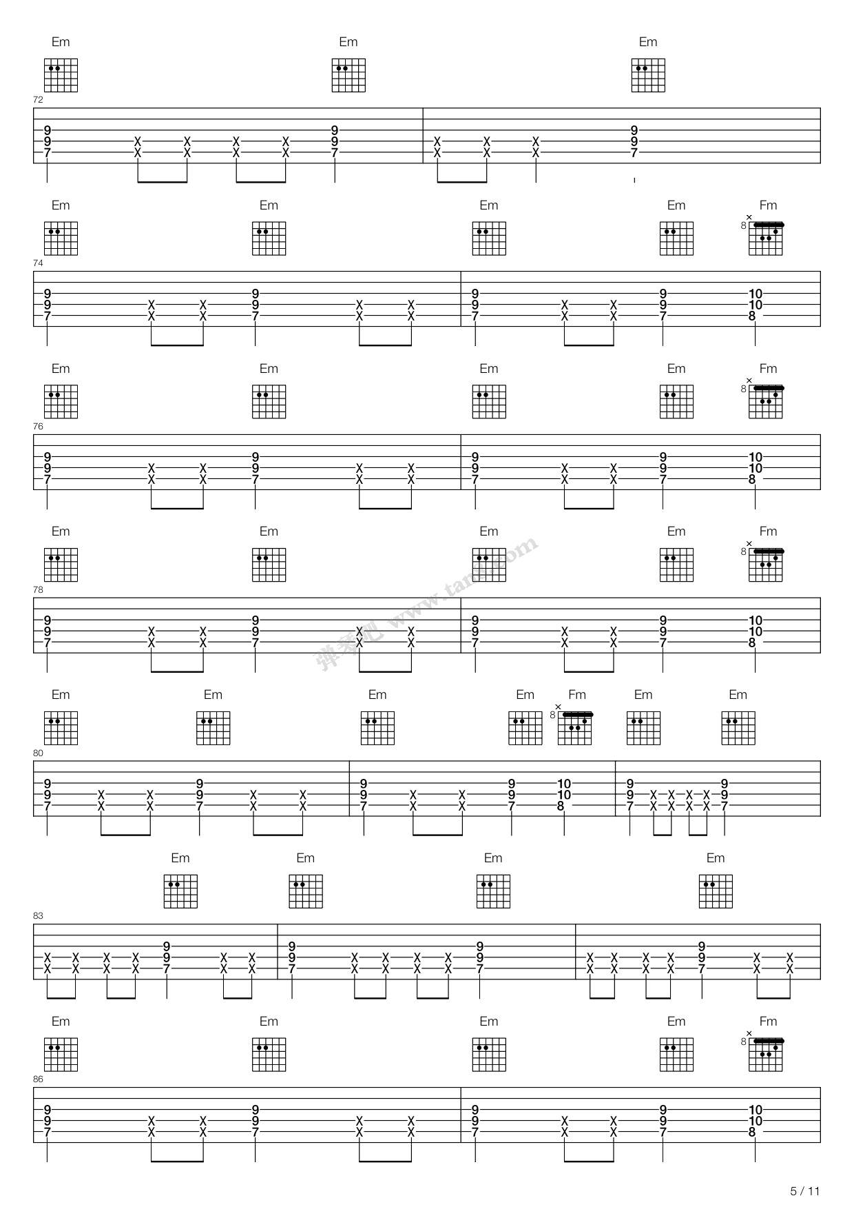 《轻音少女(K-ON) - Don't say lazy》吉他谱-C大调音乐网