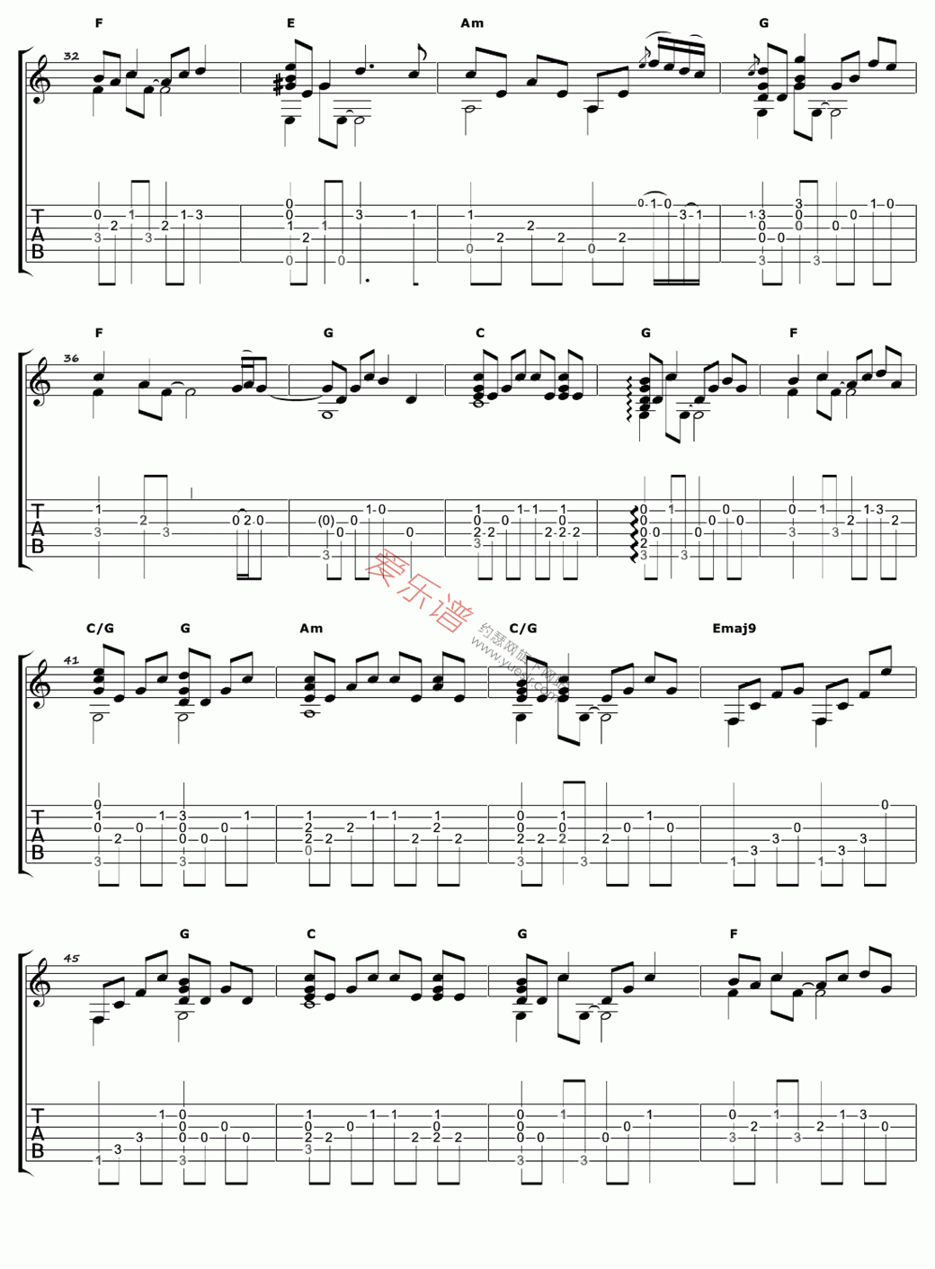 《卢家宏《My Heart Will Go On(我心永恒)》》吉他谱-C大调音乐网