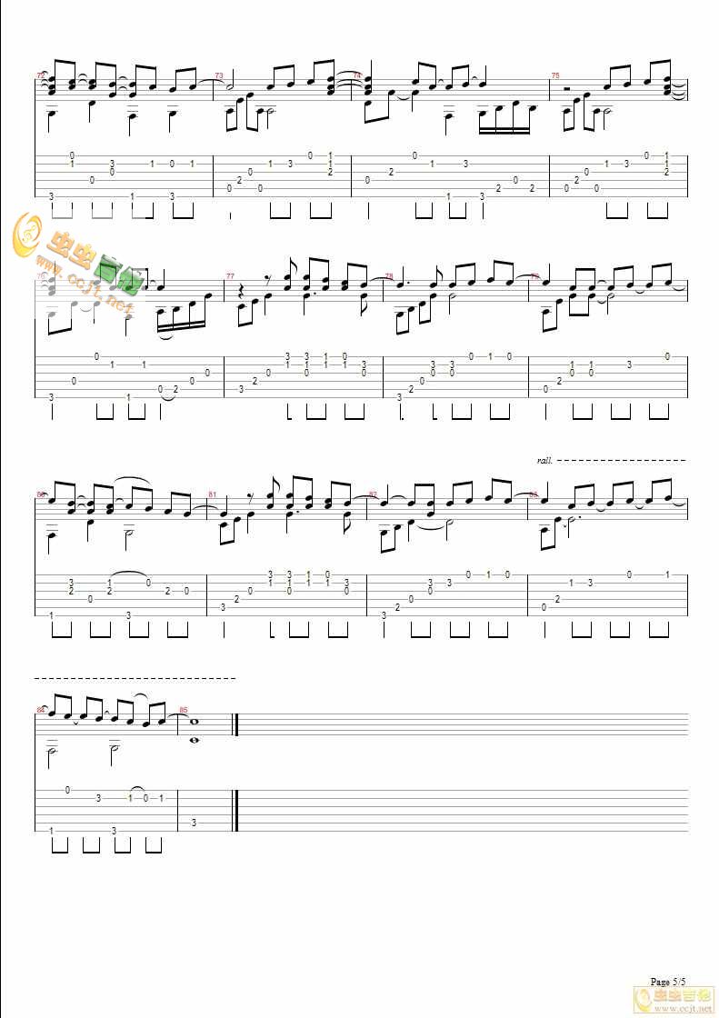 《rightherewaiting独奏完美版》吉他谱-C大调音乐网