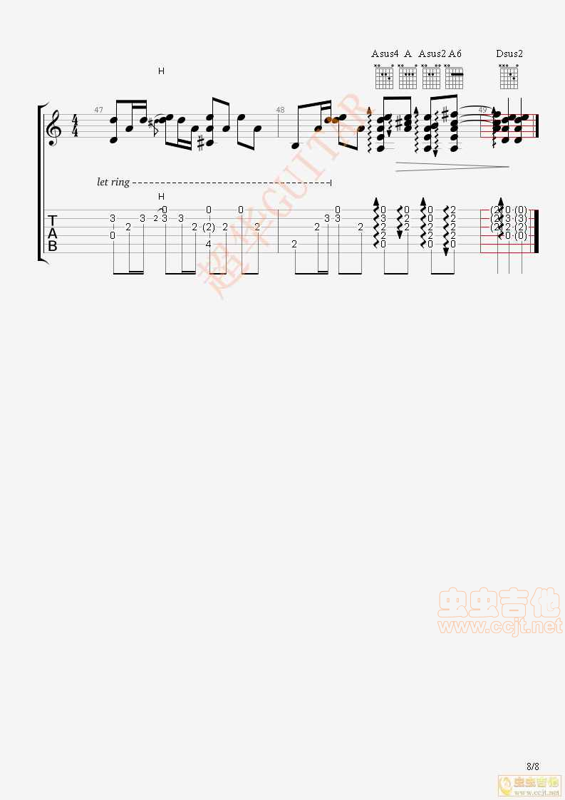 以后要做的事 【超华GUITAR】编配-C大调音乐网