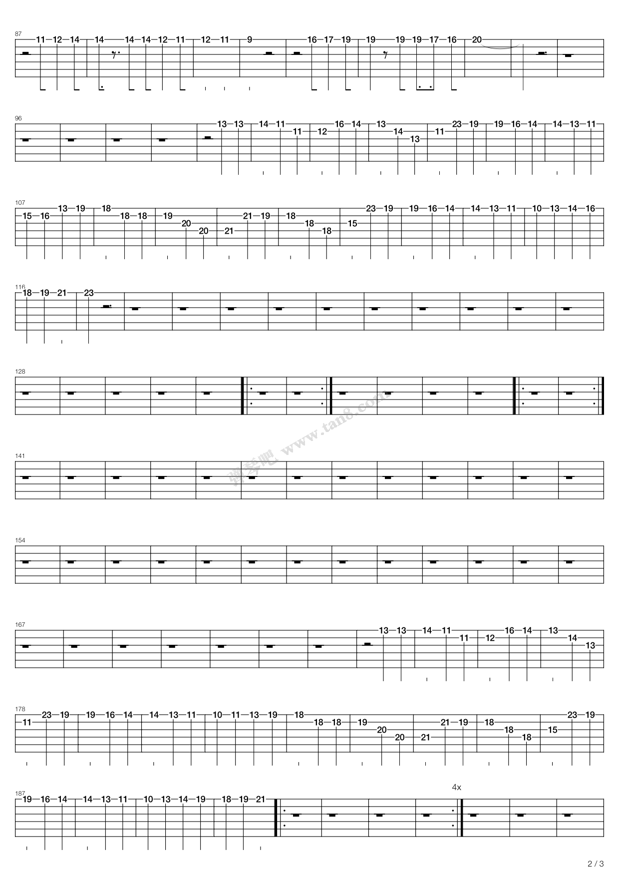 《Phoenix》吉他谱-C大调音乐网