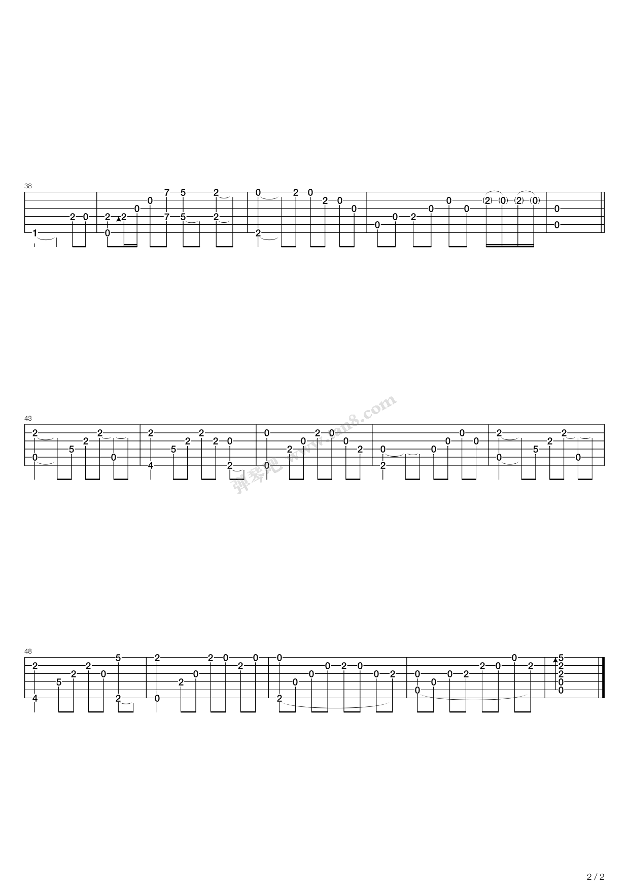 《花蓮 (Hua Lien)》吉他谱-C大调音乐网