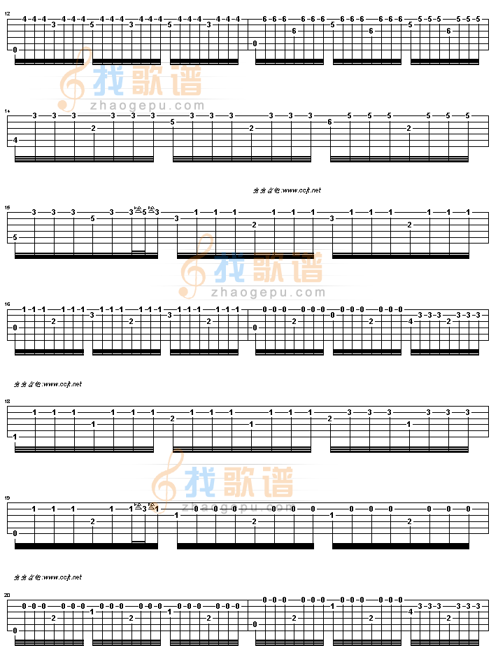 《阿尔汉布拉宫的回忆吉他谱( GTP)》吉他谱-C大调音乐网