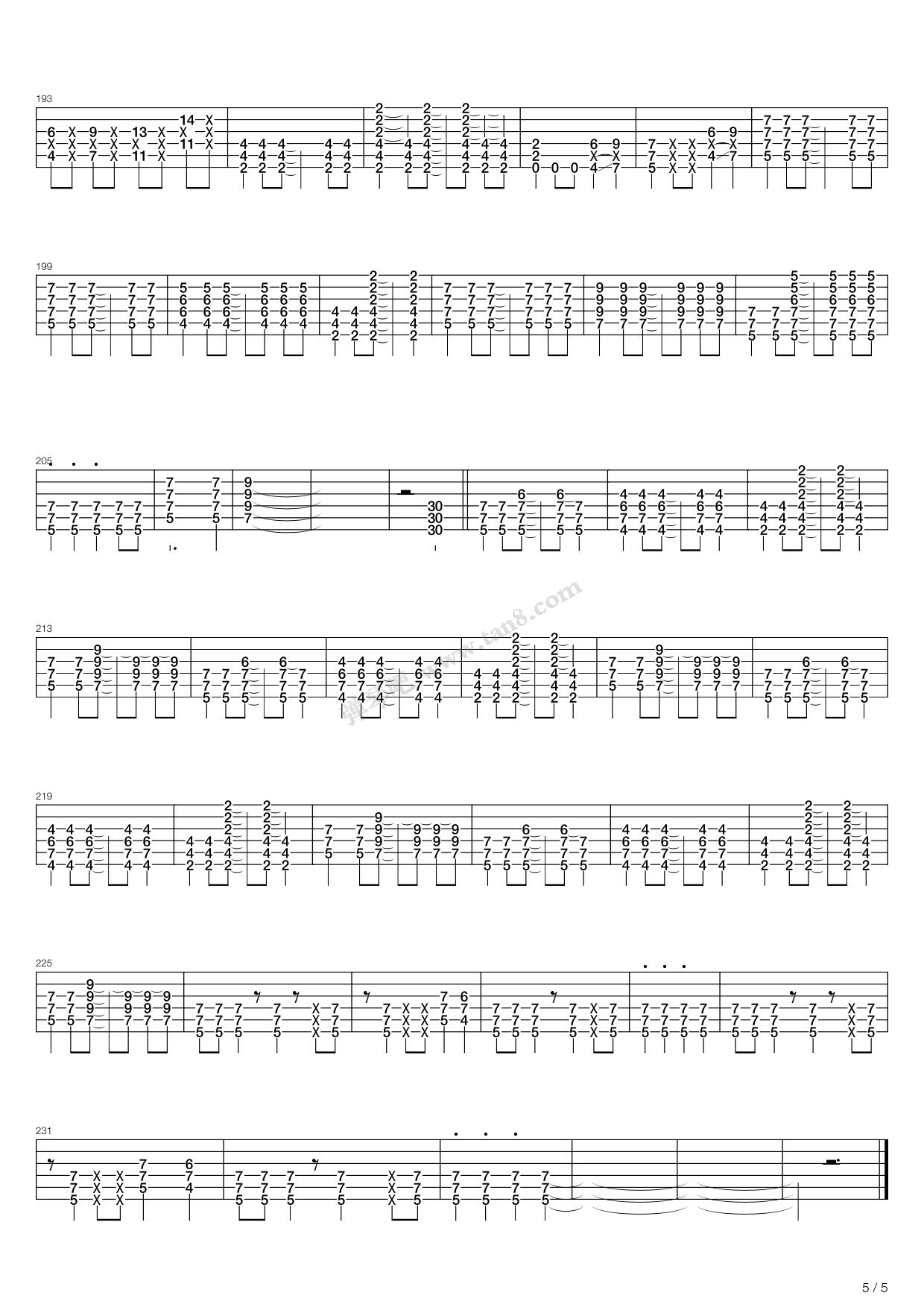 《轻音少女(K-ON) - U&I》吉他谱-C大调音乐网