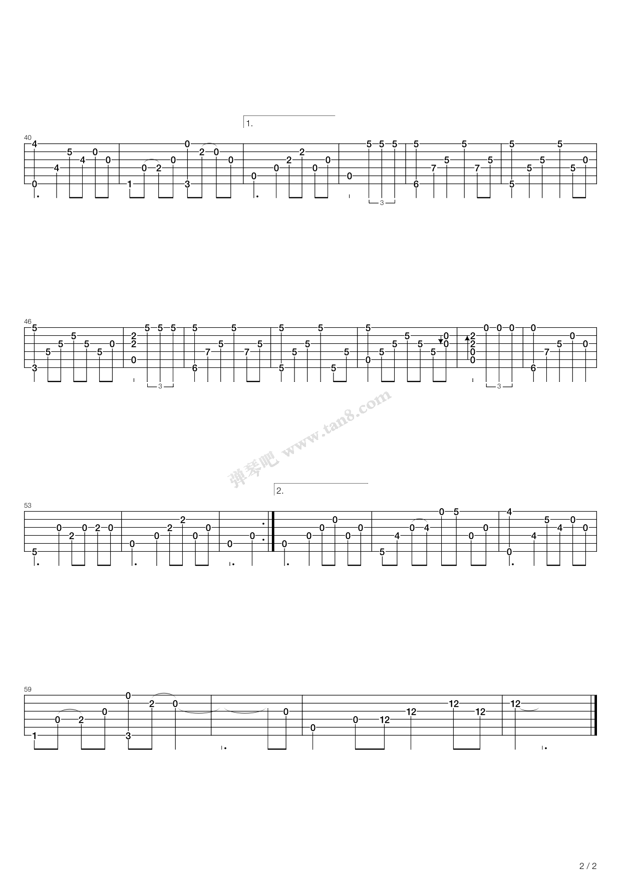 《Clarence》吉他谱-C大调音乐网