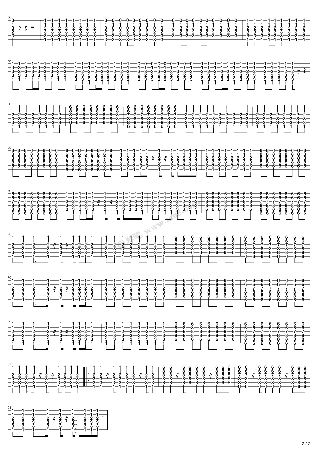 《Beatles (The)披头士乐队 - Hey Jude (3)》吉他谱-C大调音乐网