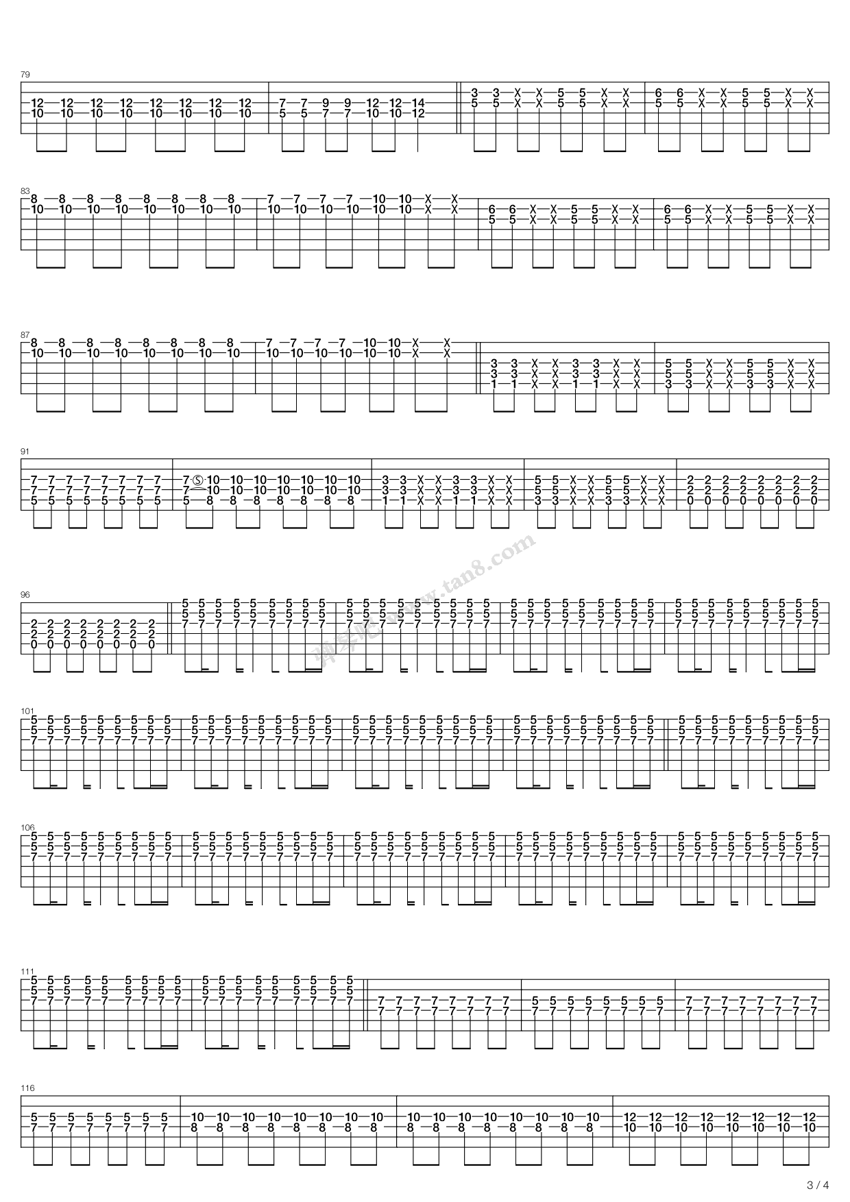 《Everybodys Screaming》吉他谱-C大调音乐网