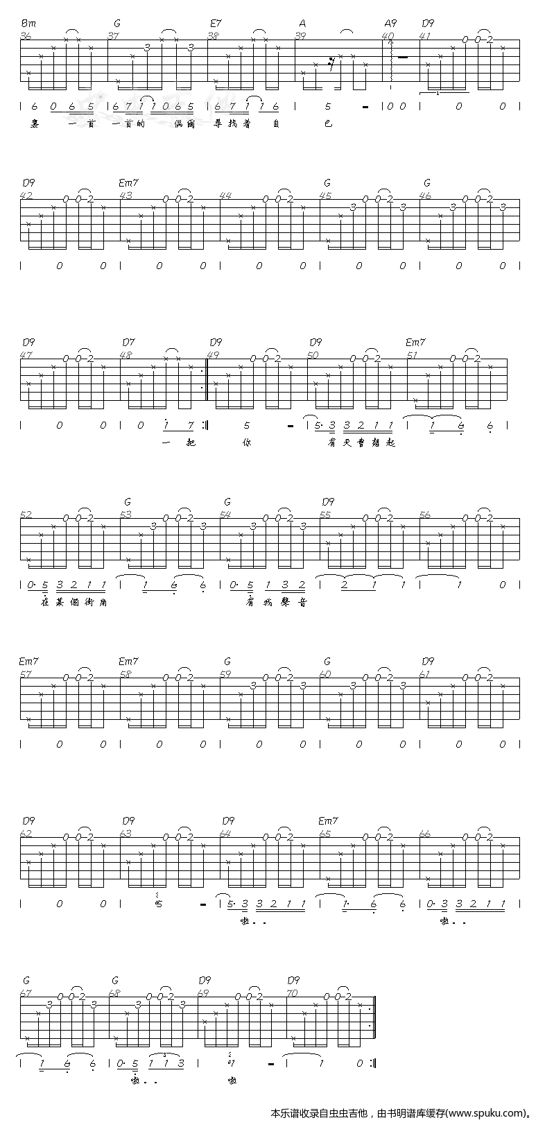 《STREE－GUITAR－MAN-认证谱》吉他谱-C大调音乐网