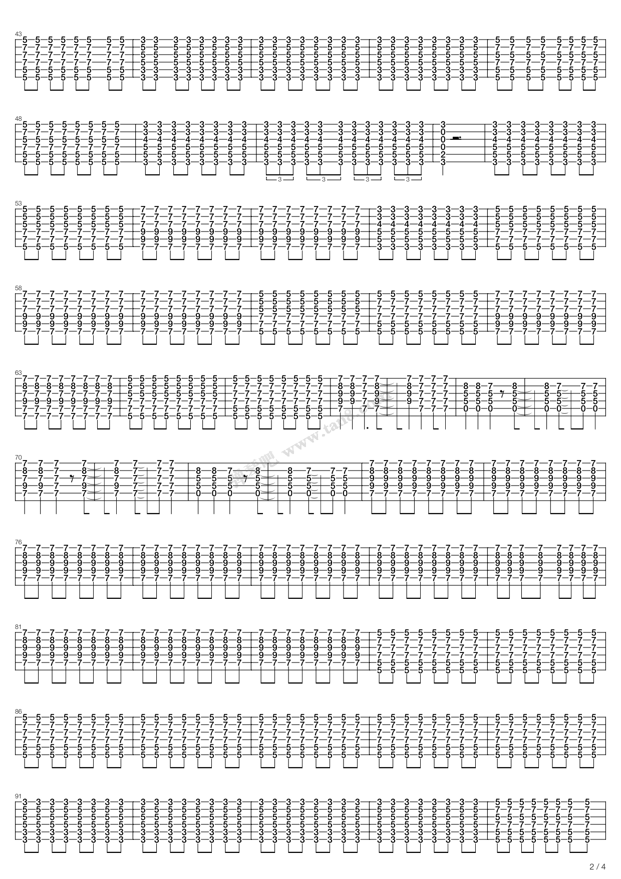 《Bem Bem Maria》吉他谱-C大调音乐网