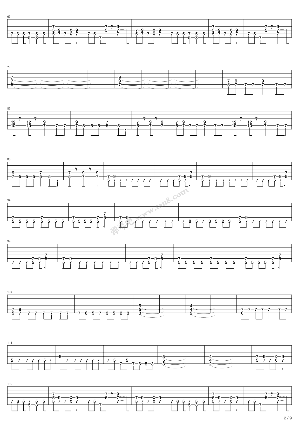 《Heading Fo Tomorrow》吉他谱-C大调音乐网