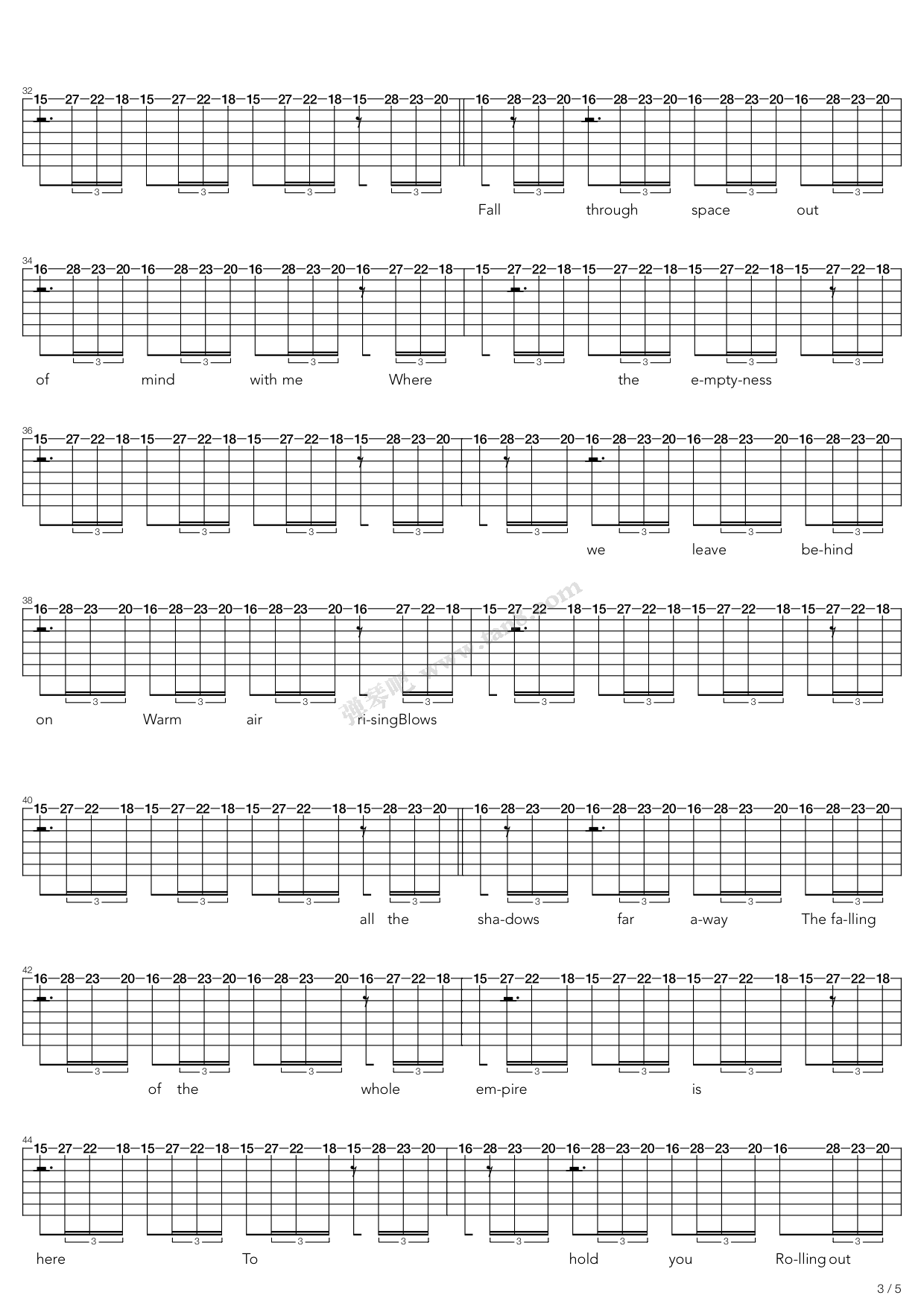 《Empire Ants》吉他谱-C大调音乐网