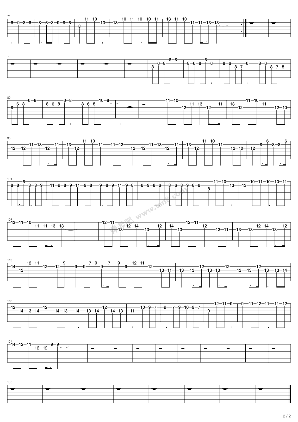 《某科学的超电磁炮 插曲 - Late In Autumn》吉他谱-C大调音乐网