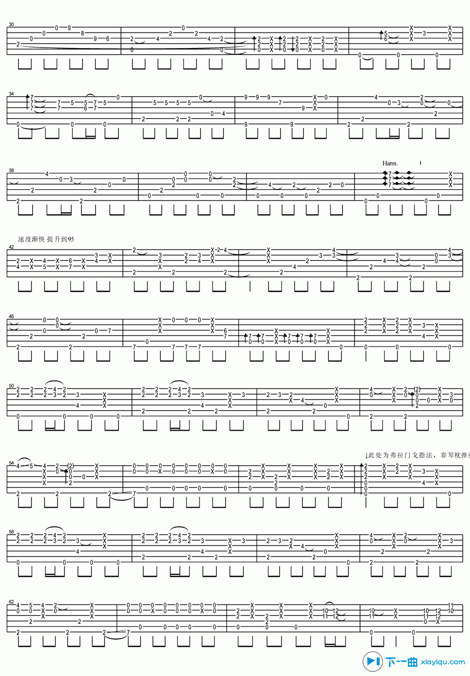 《Last Christmas吉他谱C调(六线谱)_押尾桑》吉他谱-C大调音乐网