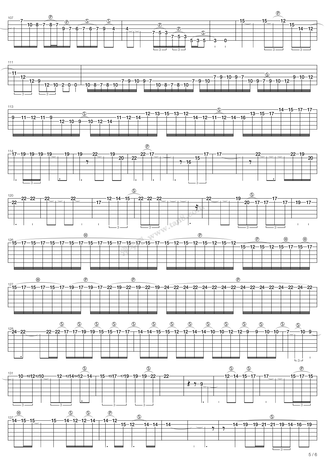 《For the love of god》吉他谱-C大调音乐网