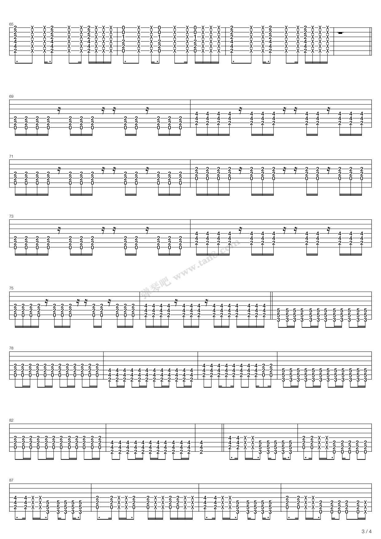 《What Have You Done》吉他谱-C大调音乐网