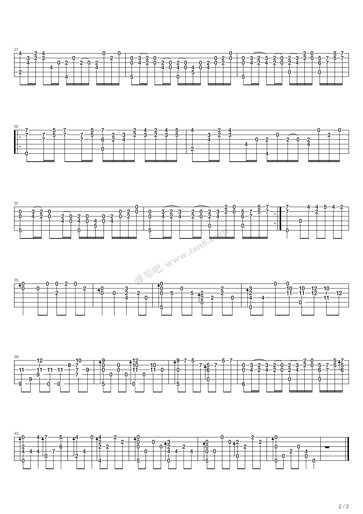 《卡农Canon（指弹版，郑成河）》吉他谱-C大调音乐网