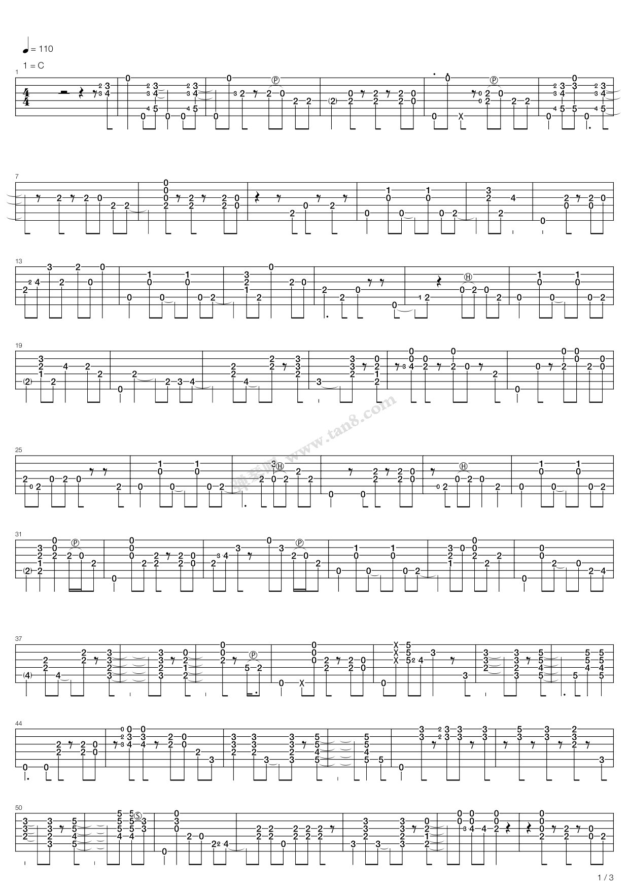 《Clapton, Eric - Second Nature》吉他谱-C大调音乐网