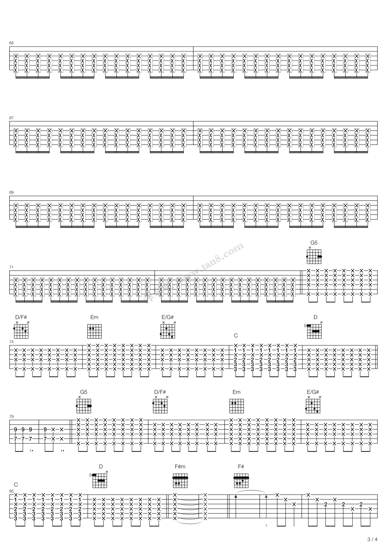 《Fillip》吉他谱-C大调音乐网