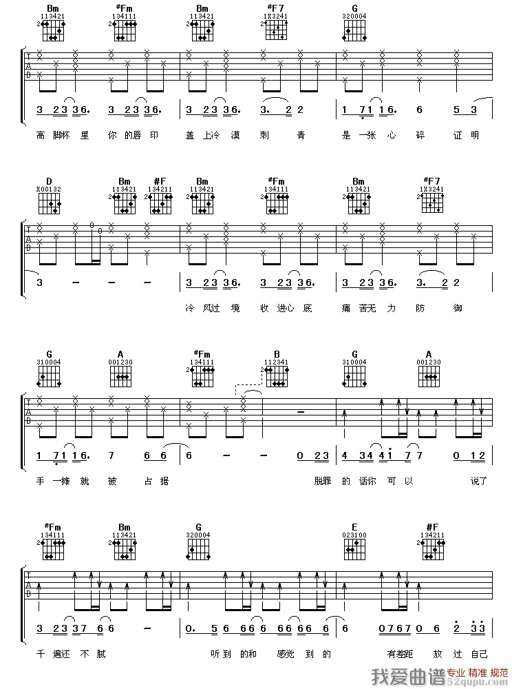 《张信哲《逃生》吉他谱/六线谱》吉他谱-C大调音乐网