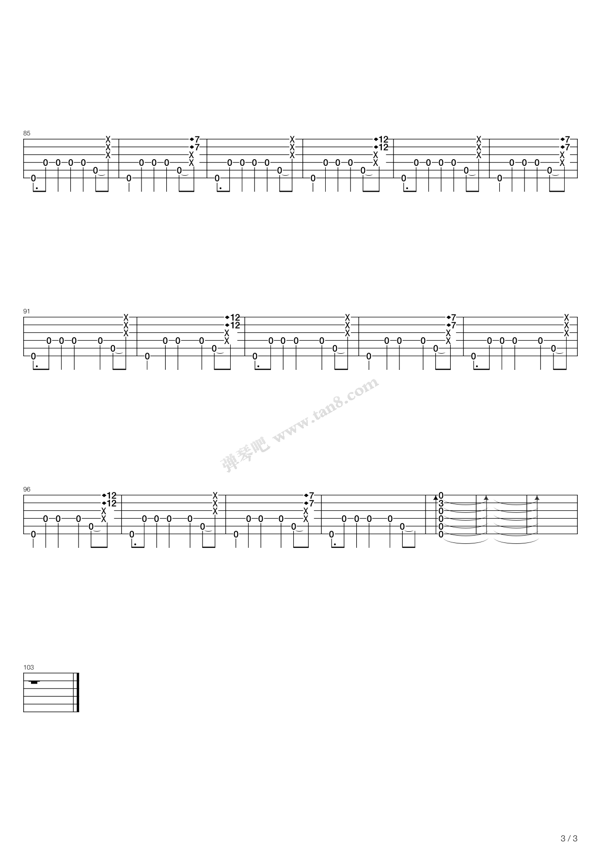 《Chotto Tropical》吉他谱-C大调音乐网