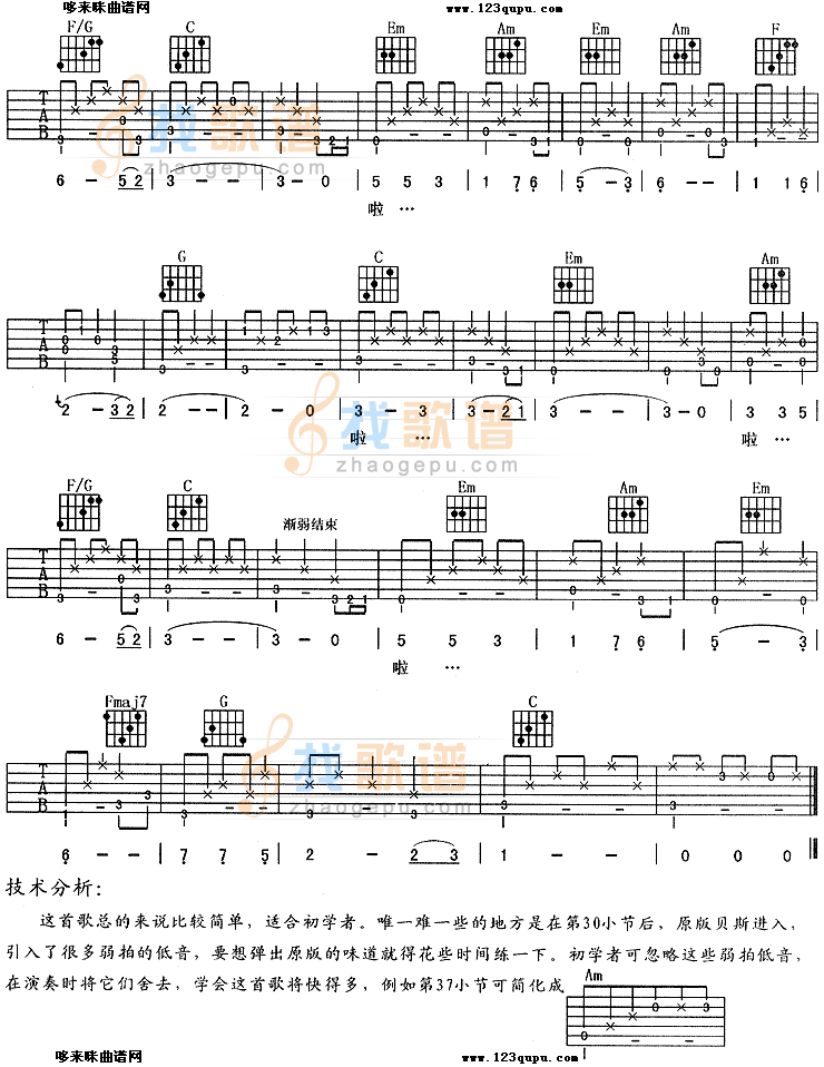 《相逢是首歌(《红十字方队》主题曲) (余静)》吉他谱-C大调音乐网