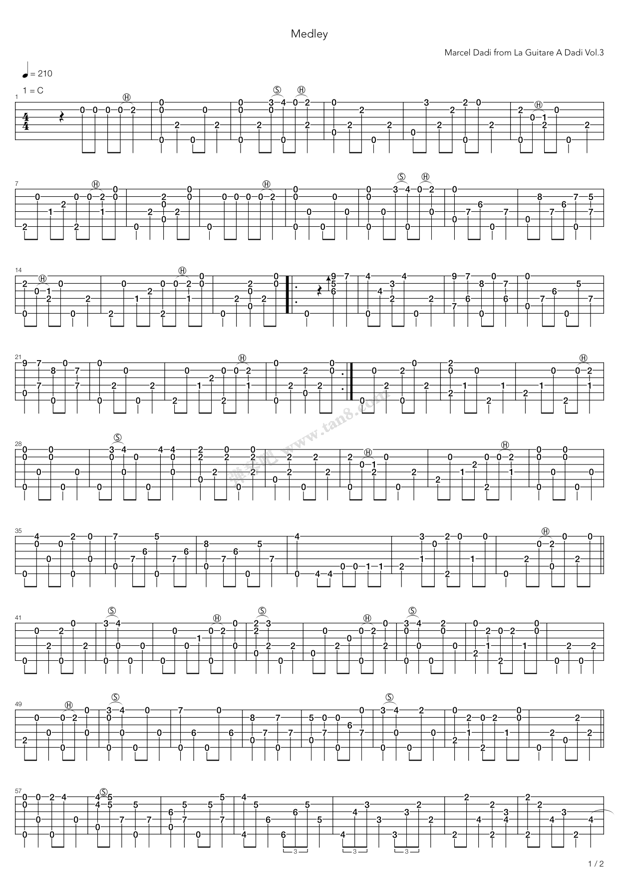 《Medley Nine Pound Hammer - Im A Pilgrim - Steel Gu》吉他谱-C大调音乐网