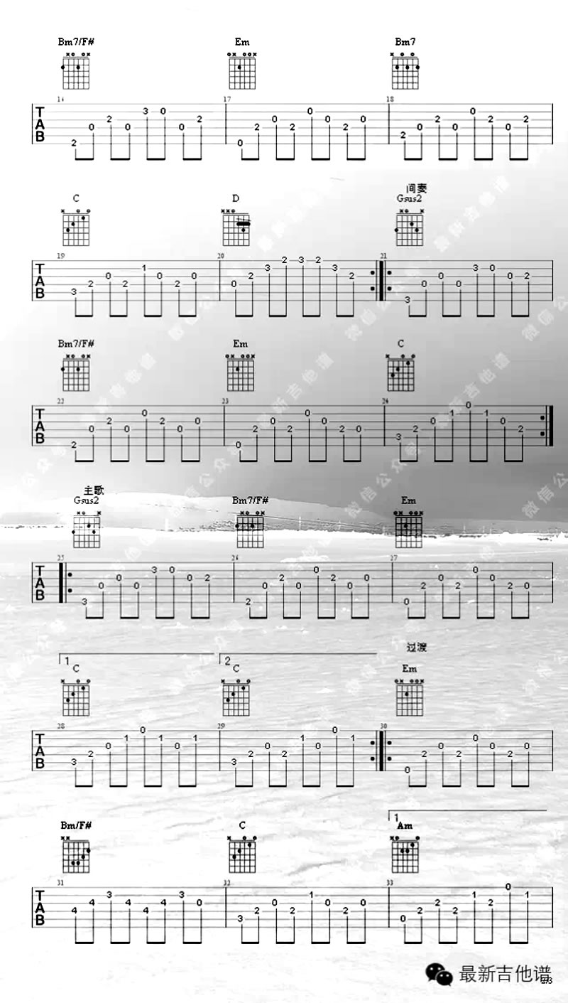《理想三旬吉他谱_陈鸿宇_原版吉他谱(图片谱)》吉他谱-C大调音乐网