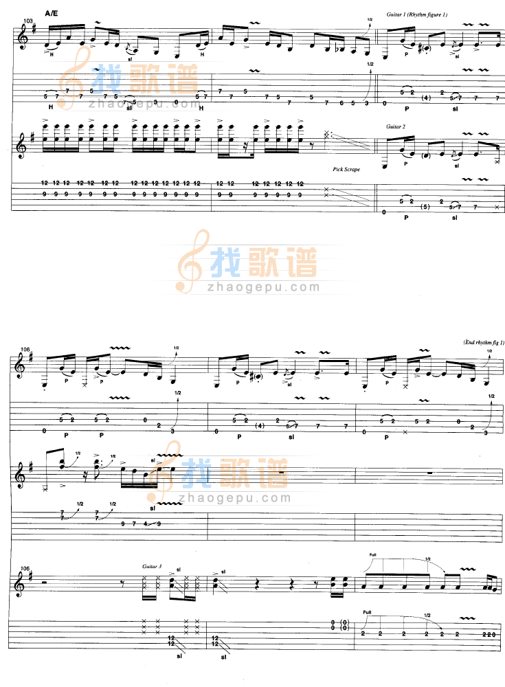 《Life In The Fast Lane - 原版扫描吉他谱》吉他谱-C大调音乐网