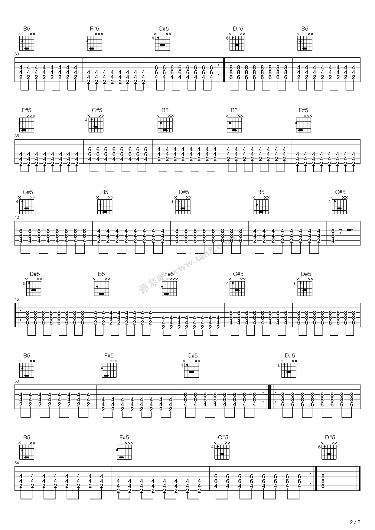 《逆战》吉他谱-C大调音乐网