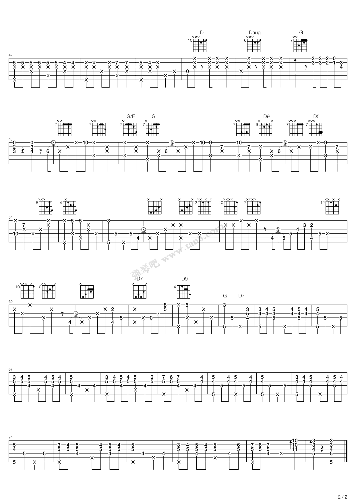 《The Third Man Theme》吉他谱-C大调音乐网