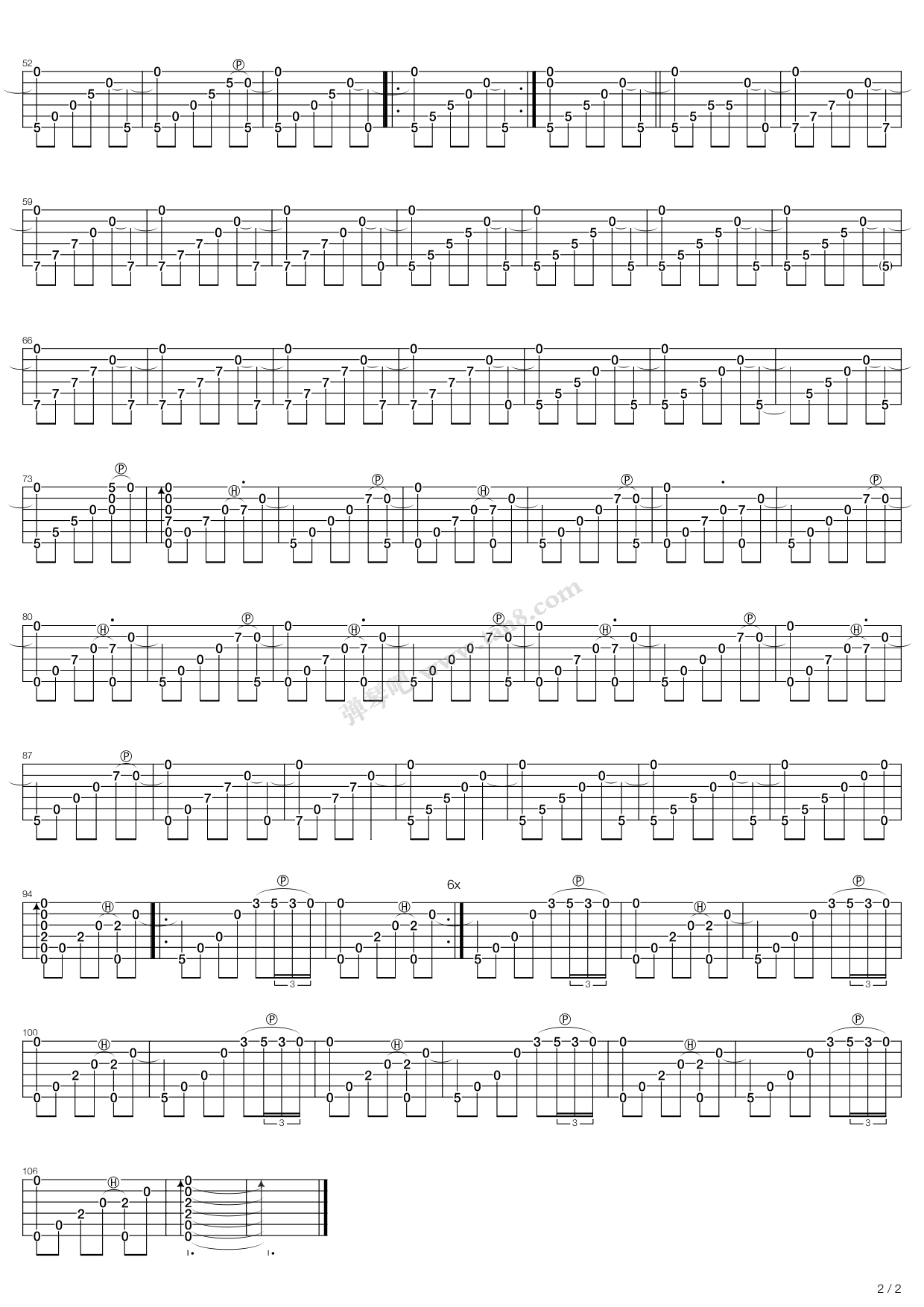 《Shape Of The Land》吉他谱-C大调音乐网