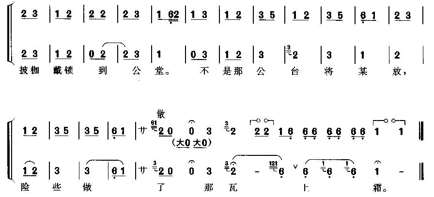 《恨董卓专权乱朝纲-曹操唱段(京剧简谱)》吉他谱-C大调音乐网