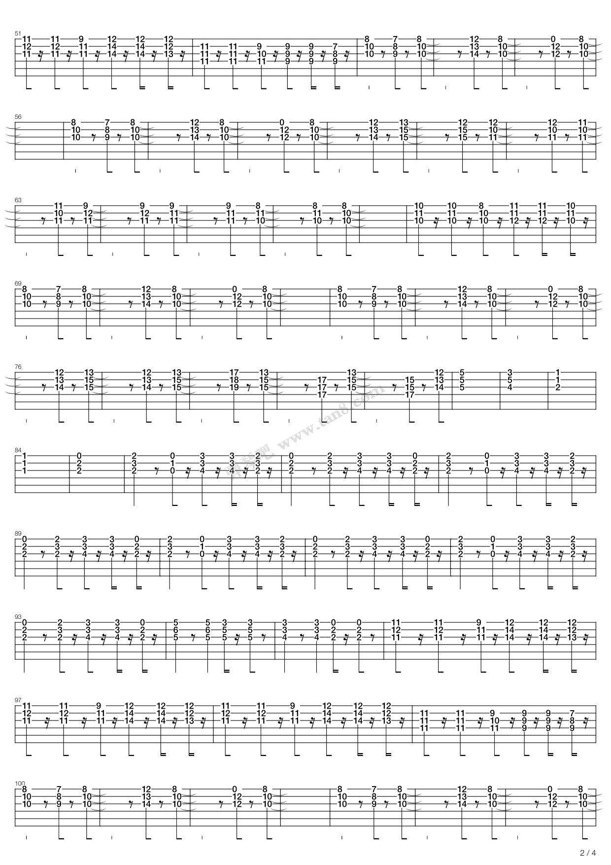 《Eleventh Earl Of Mar》吉他谱-C大调音乐网