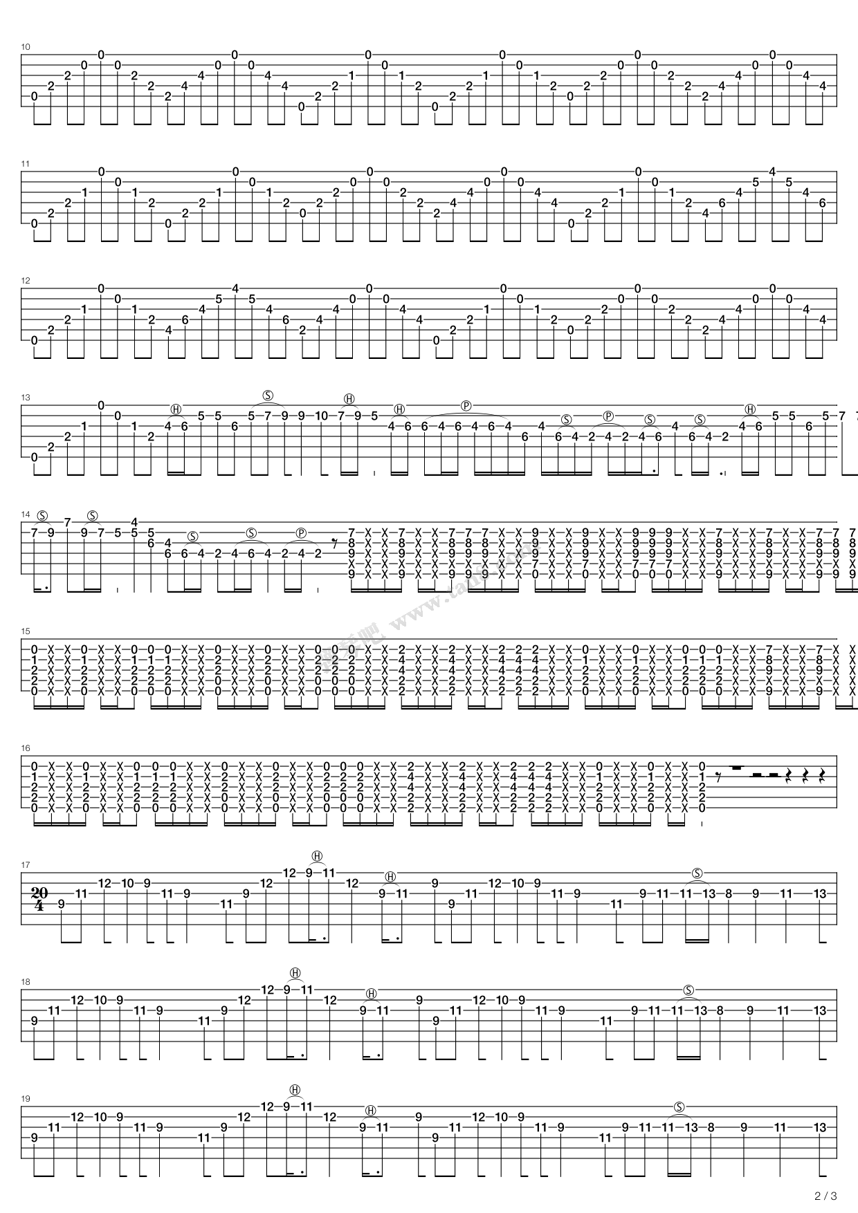 《Dolphins(Andy McKee & Don Ross)》吉他谱-C大调音乐网