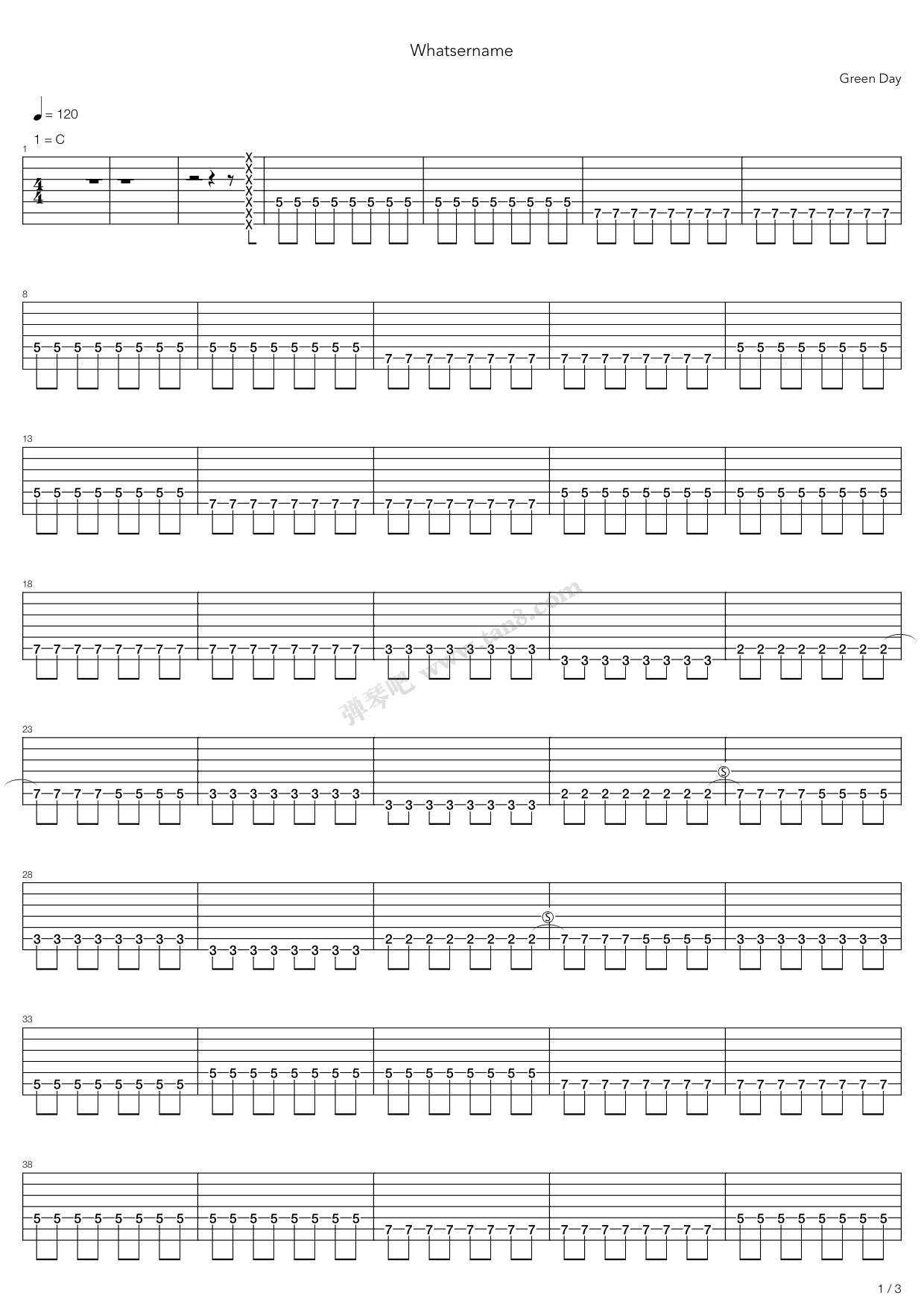 2 Die 4吉他谱(gtp谱)_John 5(John Lowery)