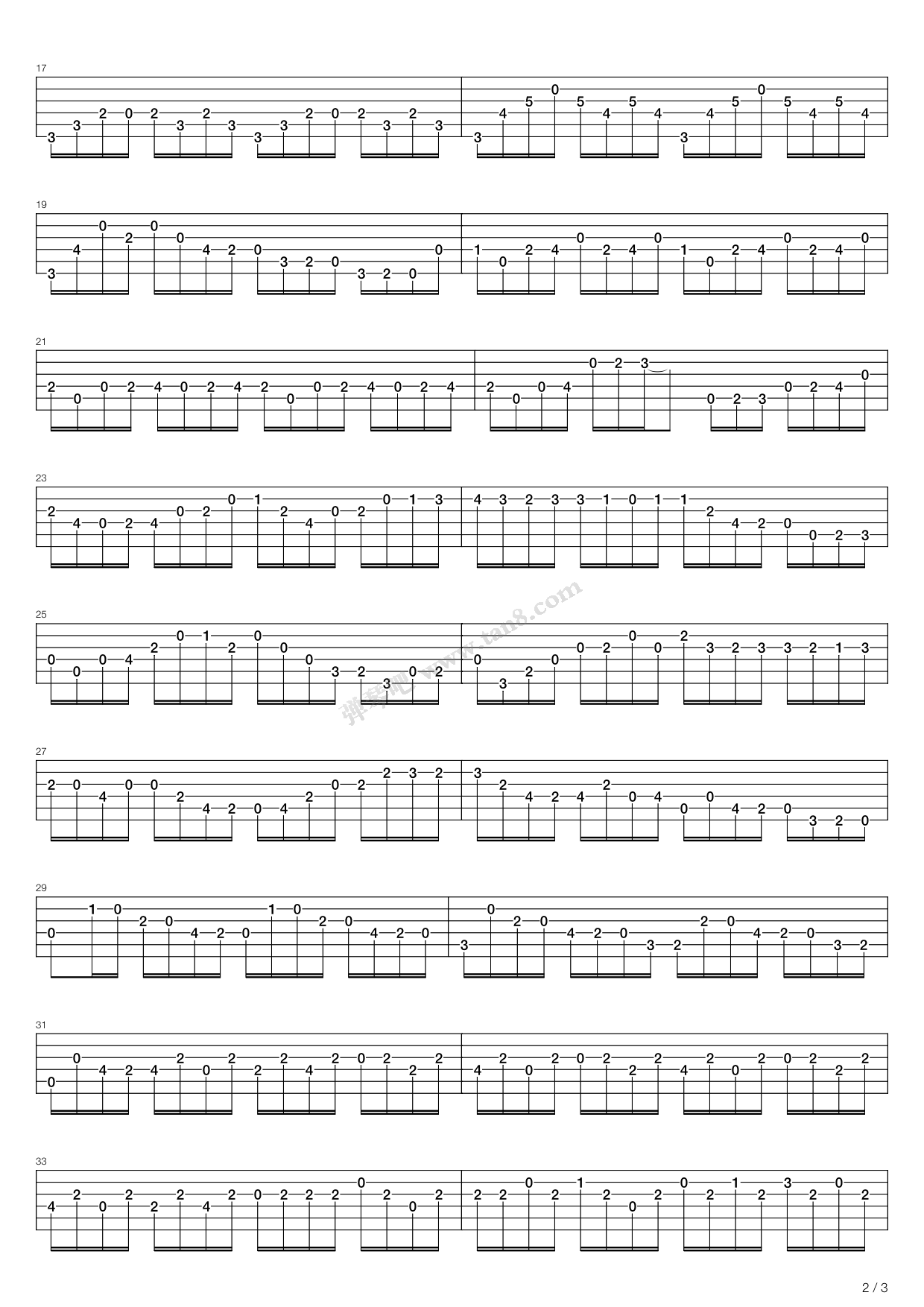 《Cello Suite No 1 In G Maj》吉他谱-C大调音乐网