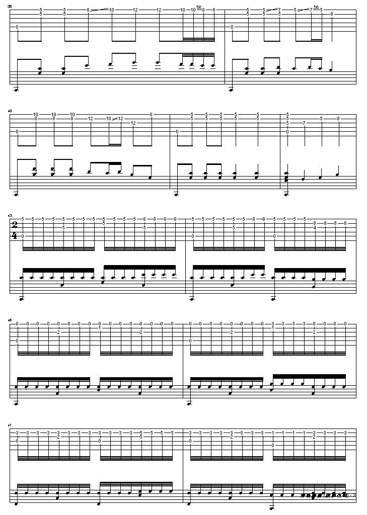 《彝族舞曲之最强版（吉它大师殷飙改编曲）》吉他谱-C大调音乐网