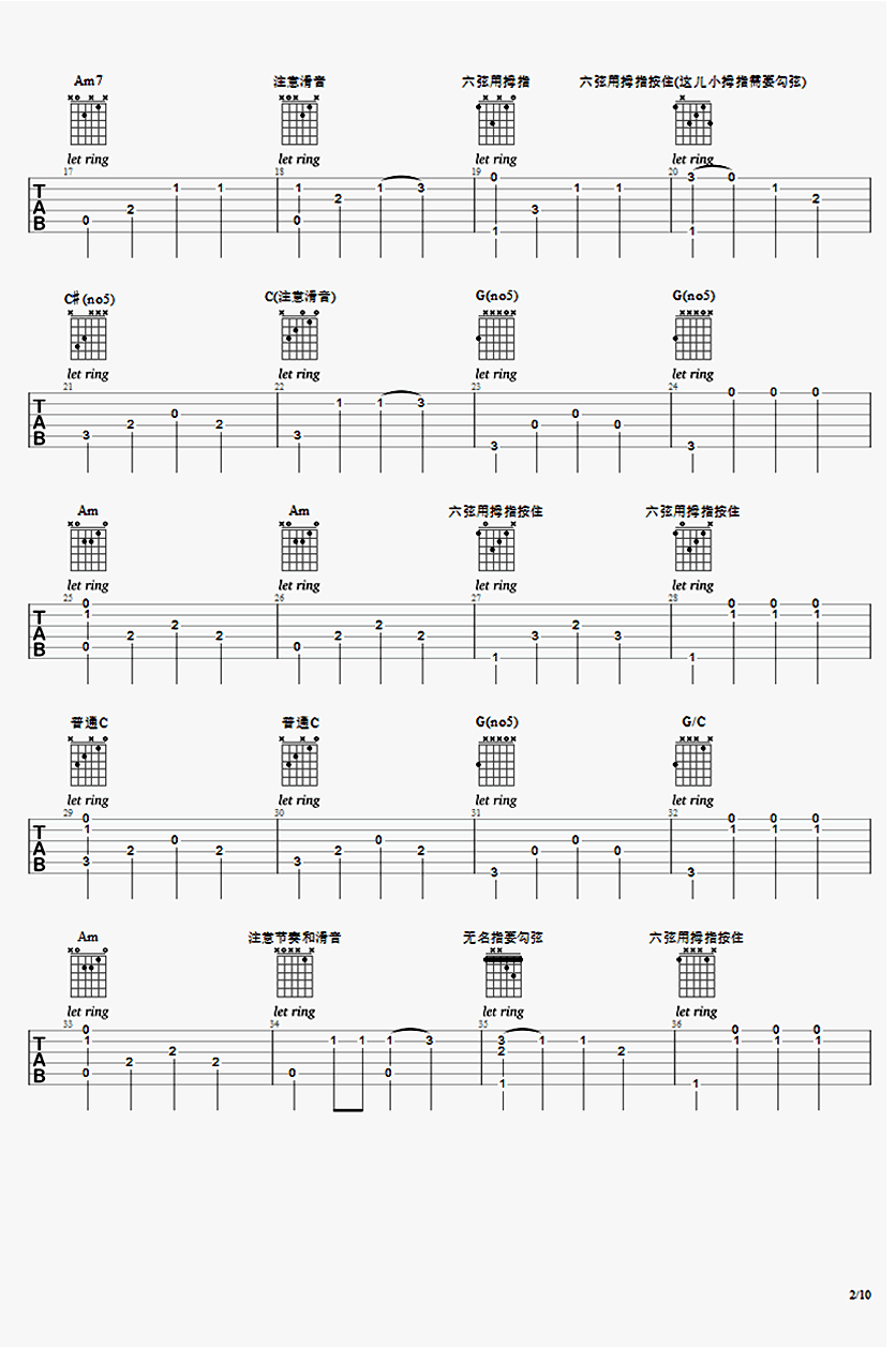 《Fade吉他指弹谱_Alan Walker Fade吉他独奏谱_和弦图片谱》吉他谱-C大调音乐网