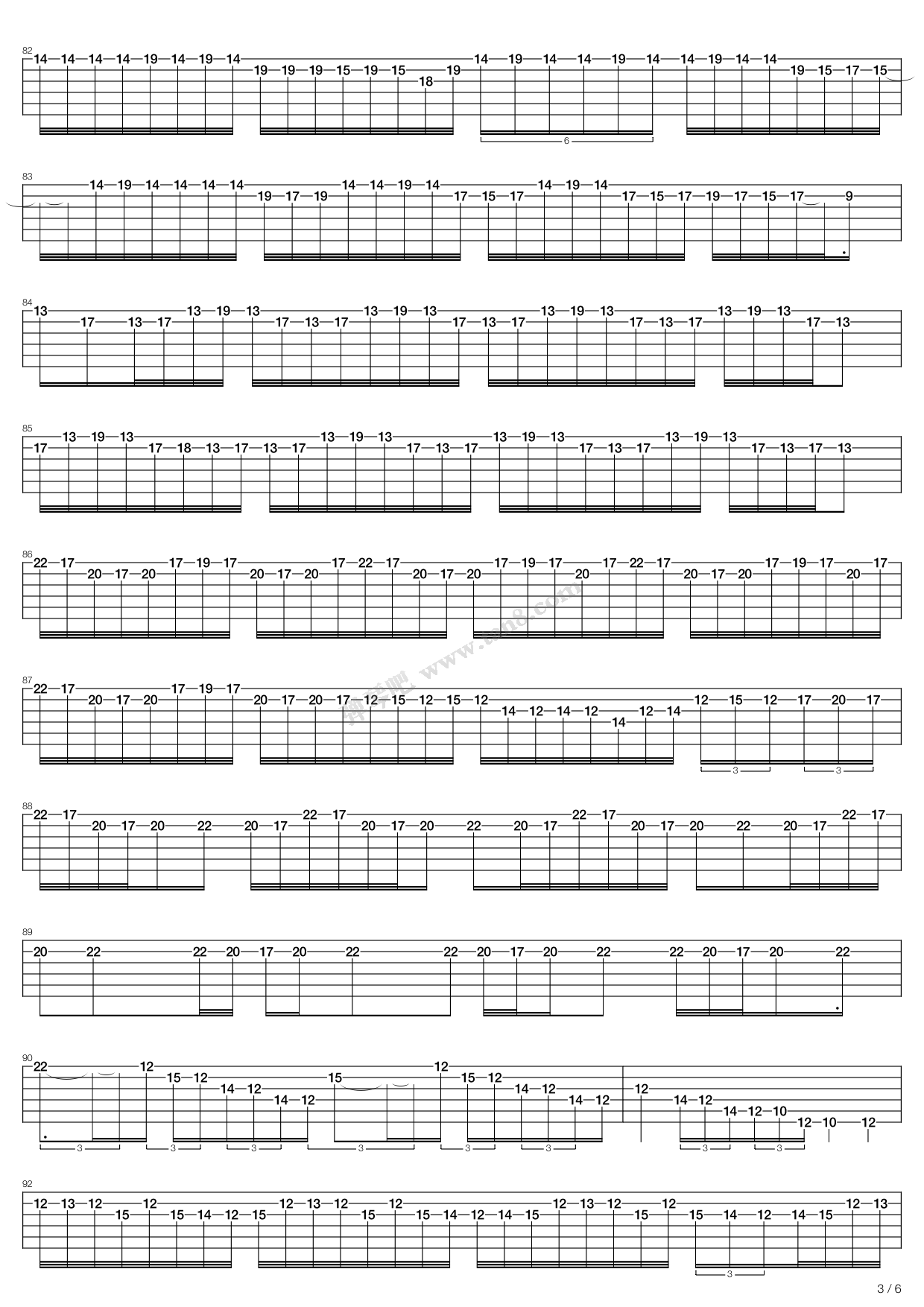 《For the love of god》吉他谱-C大调音乐网