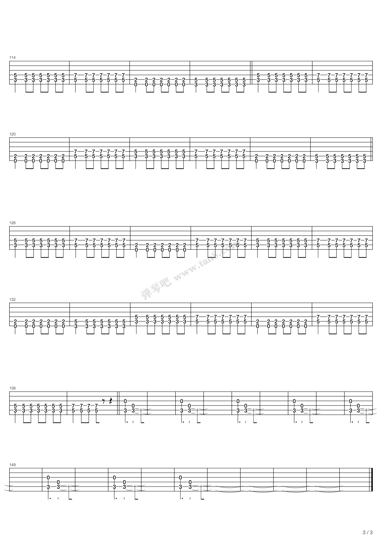 《或る街の群青》吉他谱-C大调音乐网