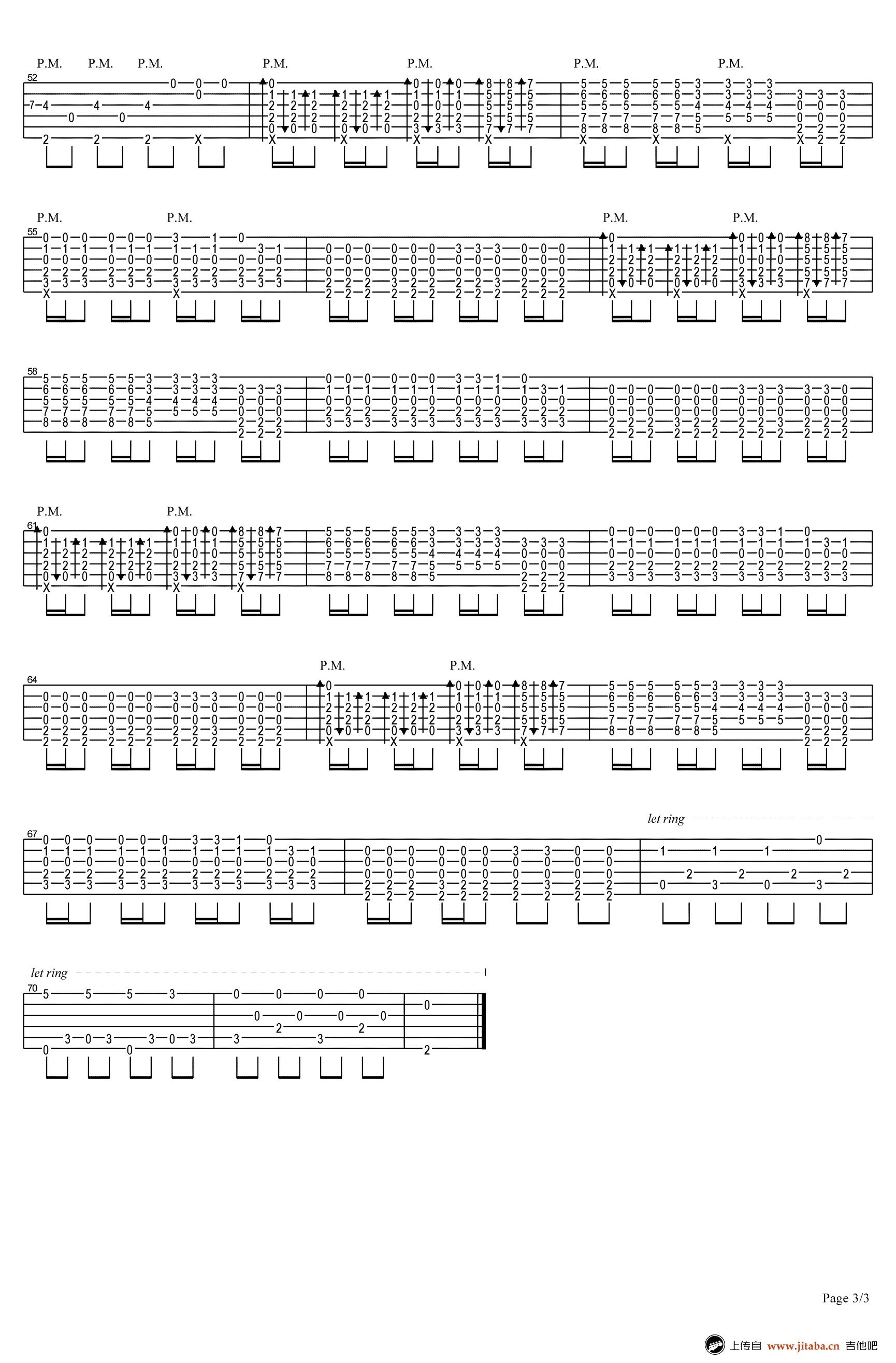 《Faded》吉他指弹谱+GTP谱_潇潇指弹吉他谱_faded最新版-C大调音乐网