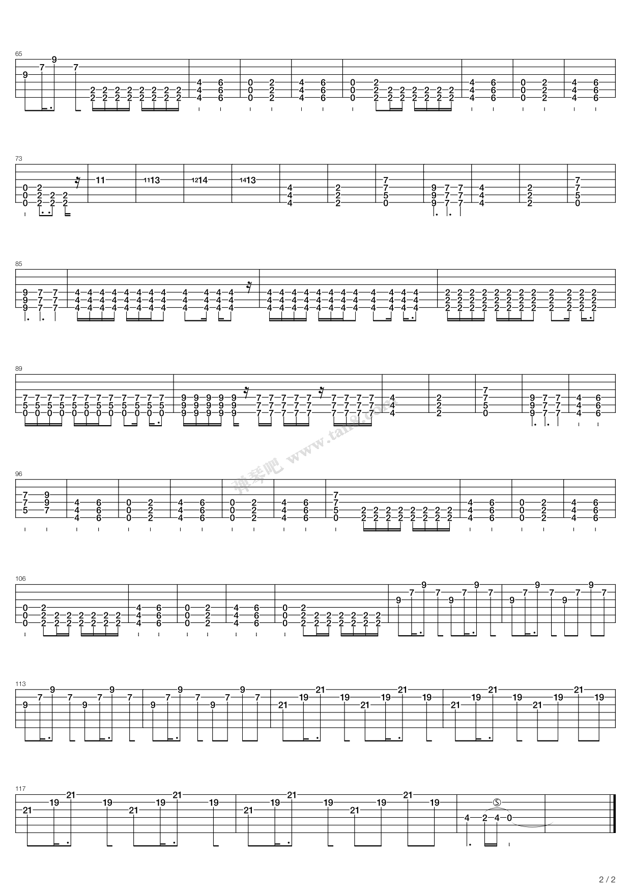 《The Fake Sound Of Progress》吉他谱-C大调音乐网