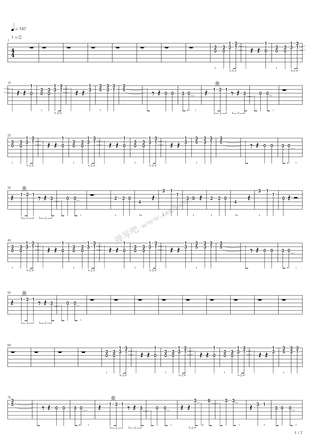 《Beatles (The)披头士乐队 - Please Please Me Album》吉他谱-C大调音乐网