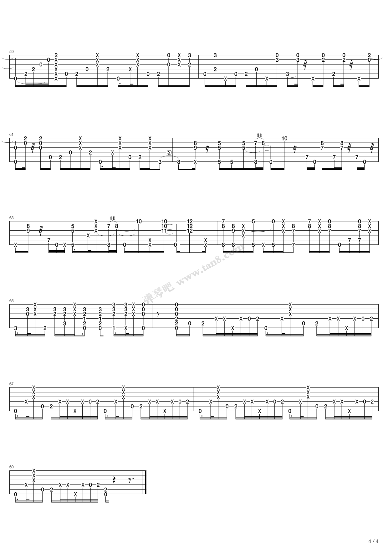 《Tight Trite Night》吉他谱-C大调音乐网