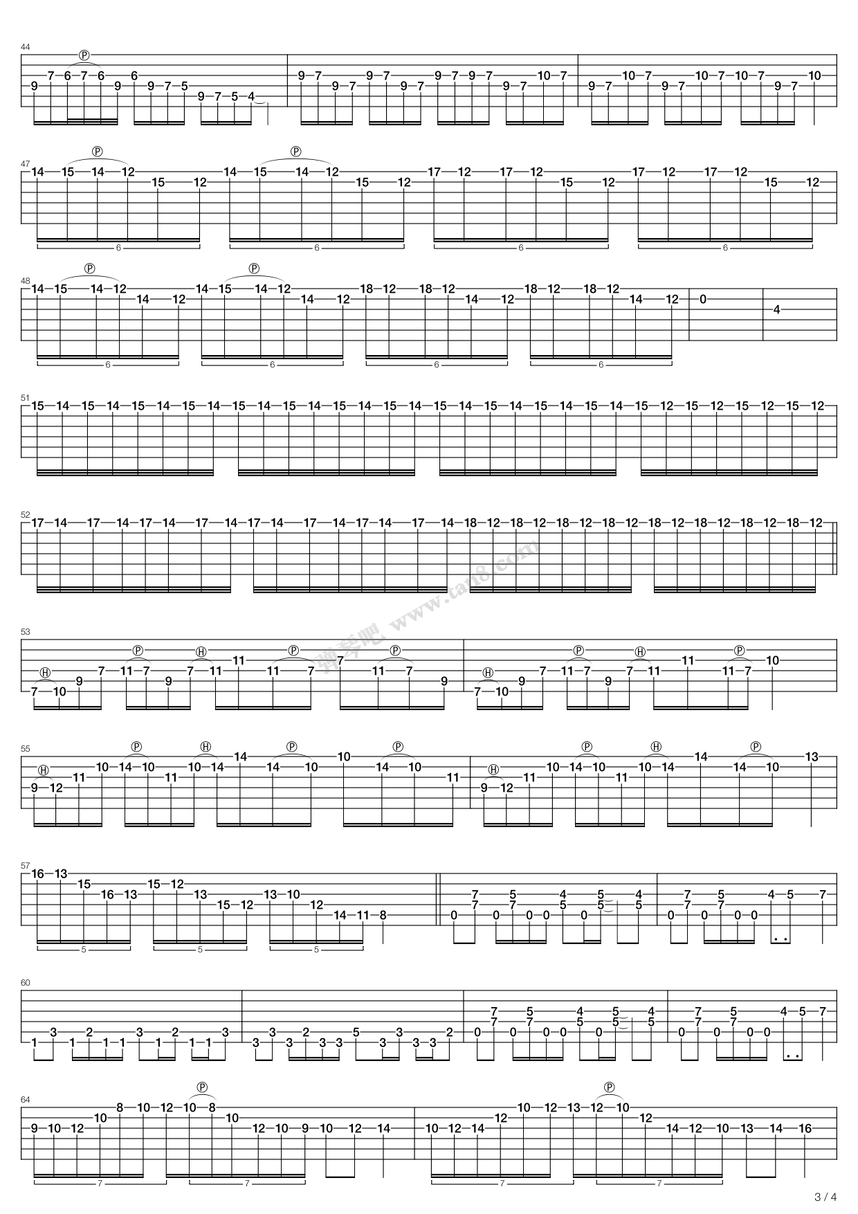 《给地藏一点爱》吉他谱-C大调音乐网